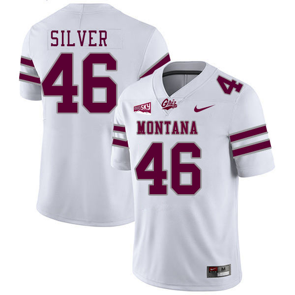 Jo Silver Montana Jersey,University Of Montana Grizzlies #46 Jo Silver Jersey Stitched-White